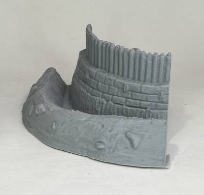 Roman Turf and Timber curve section (15mm)